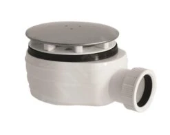 Lansanit Accessoires - Douchesifon Laag, 90 Mm, Chroom LITEX-SIFON-90N