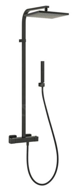 Sapho Dimy - Doucheset 250x250 Mm Met Thermostaat, Mat Zwart DM322BL