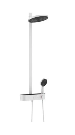 Hansgrohe Pulsify S - Douchesysteem 260 Met Thermostaatkraan ShowerTablet Select 400, 2 Straalsoorten, EcoSmart, Mat Wit 24241700