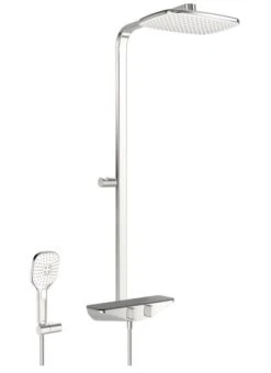 Hansa Emotion - Doucheset Met Thermostaat, 360x 220 Mm, Antraciet/chroom 5865017184