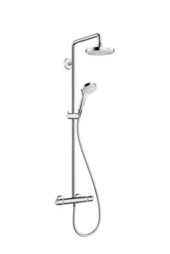 Hansgrohe Croma Select S - Showerpipe 180 Doucheset Met Thermostaat, 2jet, EcoSmart 9 L/min, Wit/chroom 27254400
