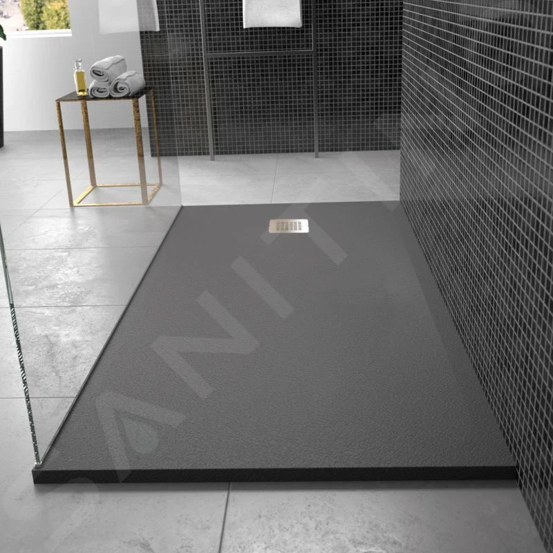 Ideal Standard Ultra Flat S - Douchebak 1000x700 Mm, Betongrijs K8218FS 5 Ideal Standard Ultra Flat S - Douchebak 1000x700 Mm, Betongrijs K8218FS - Afbeelding 3