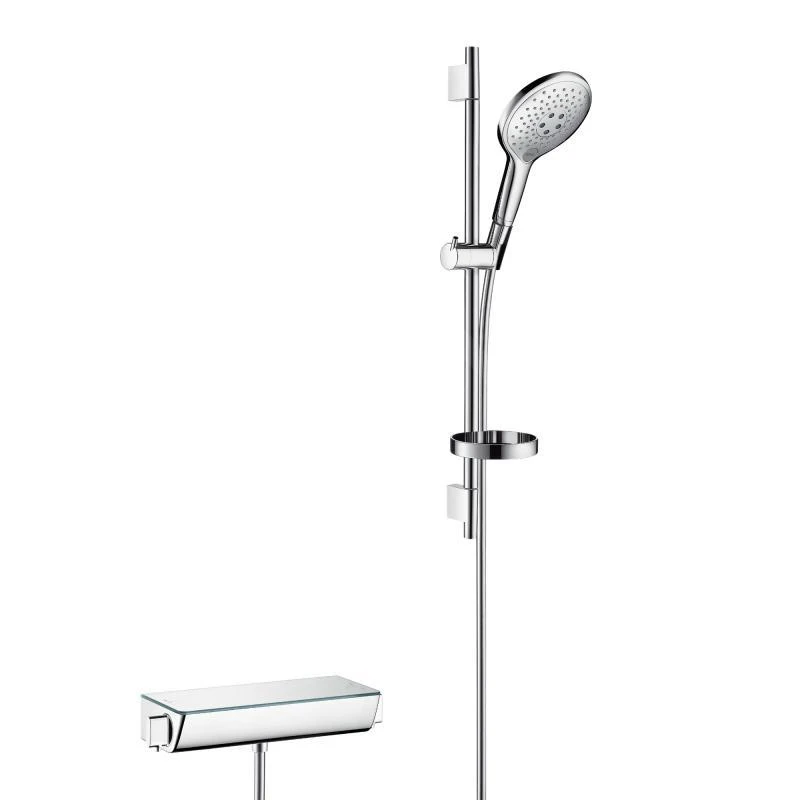 Hansgrohe Raindance Select S - Doucheset Met Thermostaat, 150mm, 3jet, Chroom 27036000 3 Hansgrohe Raindance Select S - Doucheset Met Thermostaat, 150mm, 3jet, Chroom 27036000