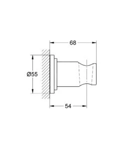 Alternative view of Grohe Sena - Wanddouchehouder, Chroom 28690000