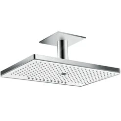 Hansgrohe Rainmaker Select - Hoofddouche 460mm, 3jet, Plafondbevestiging 100mm, Wit/chroom 24006400