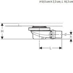 Alternative view of Geberit Setaplano - Afvoerset Voor Setaplano Douchebak, Waterslothoogte 30 Mm 154.022.00.1