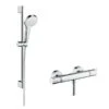 Hansgrohe Croma Select S - Vario Doucheset Met Thermostaat, 3jet, Douchestang 650mm, Wit/chroom 27013400 2 Hansgrohe Croma Select S - Vario Doucheset Met Thermostaat, 3jet, Douchestang 650mm, Wit/chroom 27013400 -Grohe Winkel c4f6553aec198d2895defe8f