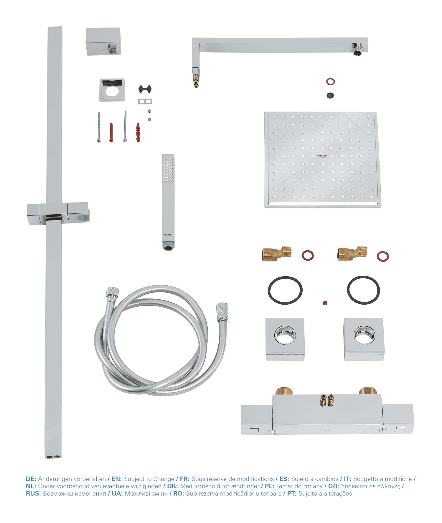 Grohe Grohtherm Cube - Regendouchesysteem, Chroom 26087000 5 Grohe Grohtherm Cube - Regendouchesysteem, Chroom 26087000 - Afbeelding 3