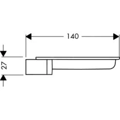 Alternative view of Hansgrohe Casetta - Zeepschaal, Transparant 28684000