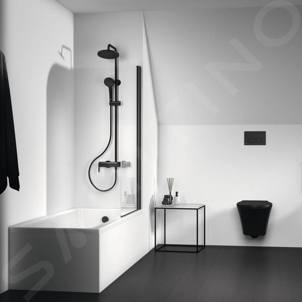 Ideal Standard Cerafine O - Doucheset Incl. Badkraan, 200 Mm, 1-jet, Zwart BC525XG 8 Ideal Standard Cerafine O - Doucheset Incl. Badkraan, 200 Mm, 1-jet, Zwart BC525XG - Afbeelding 6
