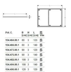 Alternative view of Geberit Setaplano - Installatieframe Voor Douchebakken, 1000x1400 Mm, Voor 6 Steunpoten 154.484.00.1