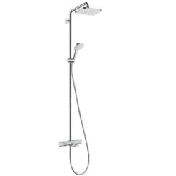Hansgrohe Croma - Shoverpipe Set Met Badthermostaat, 1jet, Chroom 27687000