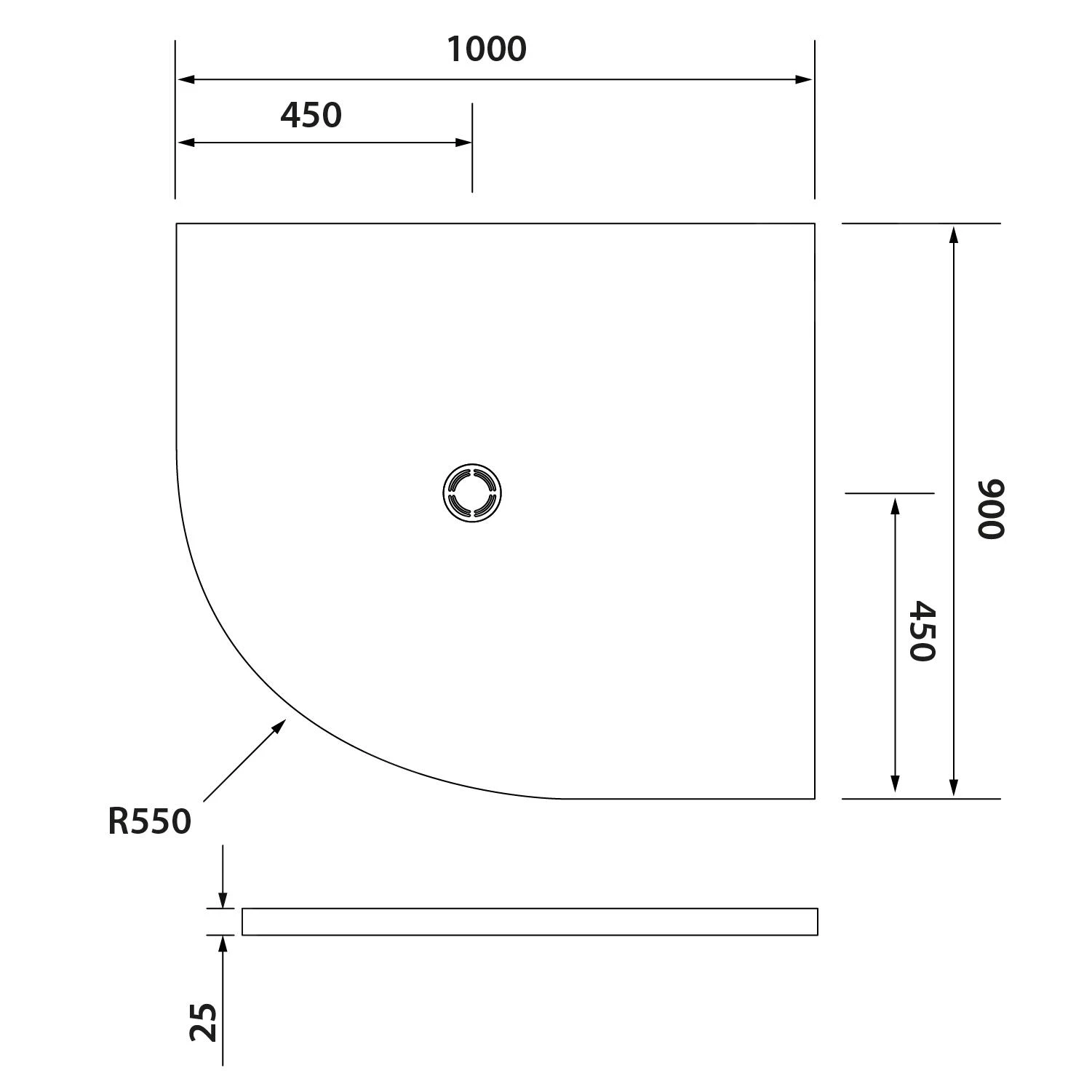 Polysan Flexia - Douchebak, 1000x900 Mm, Met De Mogelijkheid Om De Afmeting Aan Te Passen, Wit 91331 4 Polysan Flexia - Douchebak, 1000x900 Mm, Met De Mogelijkheid Om De Afmeting Aan Te Passen, Wit 91331 - Afbeelding 2