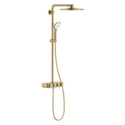 Grohe Euphoria SmartControl - Douchesysteem 310 Duo Met Thermostaatkraan, 3 Straalsoorten, Geborsteld Cool Sunrise 26507GN0