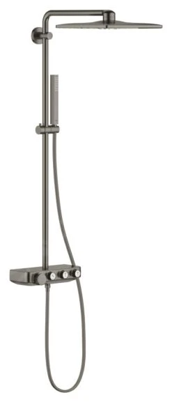 Grohe Euphoria SmartControl - Douchesysteem Cube 310 Duo Met Thermostaatkraan, 2 Straalsoorten, Geborsteld Hard Graphite 26508AL0