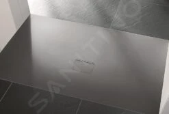 Villeroy & Boch Squaro Infinity - Douchebak, 900x1200 Mm, Quaryl, Antraciet UDQ1290SQI2V-1S -Grohe Winkel f1404ba167fc0152d37c7da4