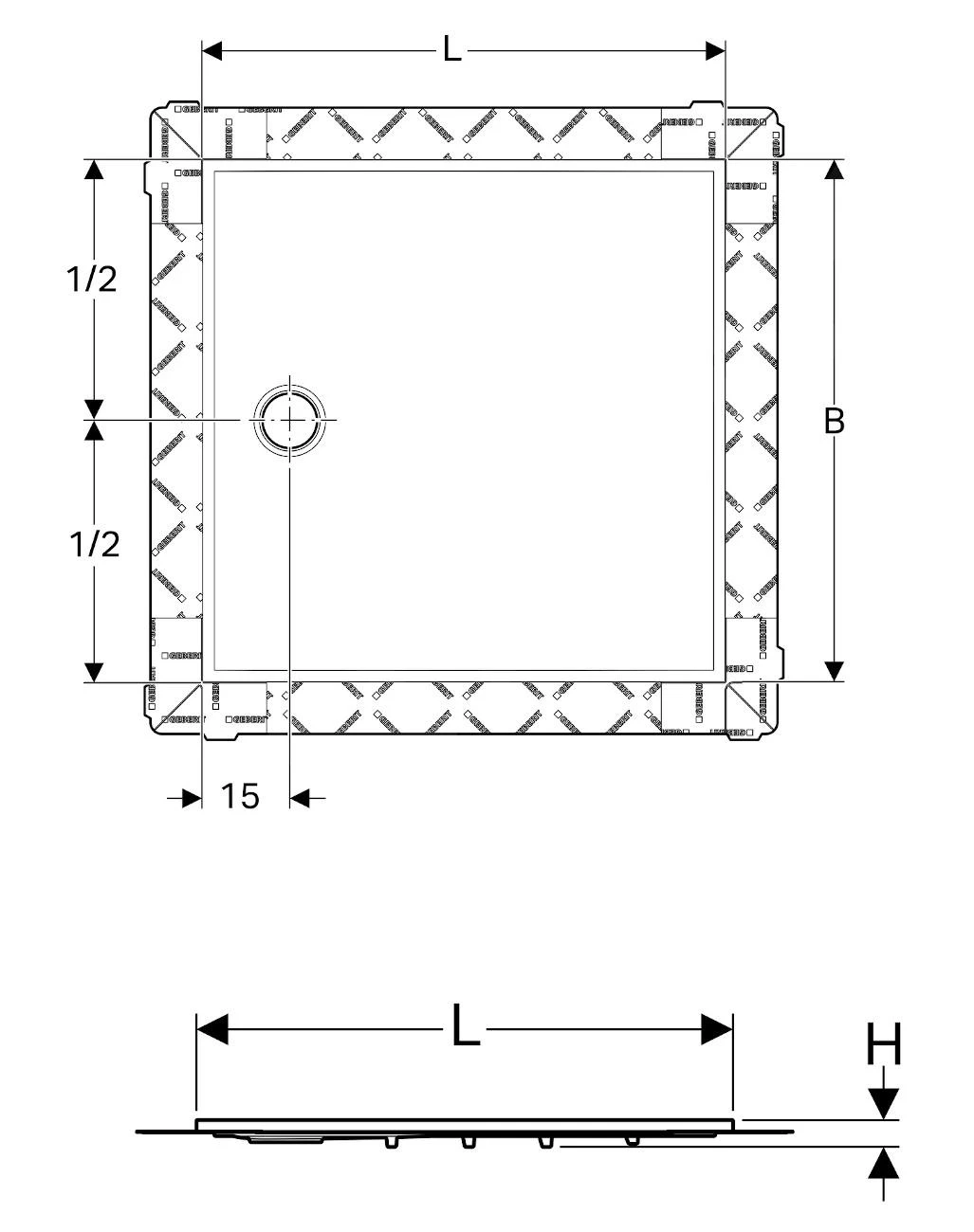Geberit Setaplano - Vlakke Douchebak, 900x1000 Mm, Mineraal Materiaal, Antislip, Alpine Wit 154.271.11.1 4 Geberit Setaplano - Vlakke Douchebak, 900x1000 Mm, Mineraal Materiaal, Antislip, Alpine Wit 154.271.11.1 - Afbeelding 2