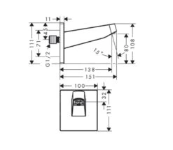 Hansgrohe Pulsify - Douchearm, Mat Wit 24149700 -Grohe Winkel f3c03444de2bb96fa6cc934d 1
