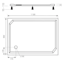 Lansanit LitEX - Douchebak 1100x800 Mm, Wit LITEX-80X110 5 Lansanit LitEX - Douchebak 1100x800 Mm, Wit LITEX-80X110 -Grohe Winkel f9e3a751af00b0d8e9cdecc8