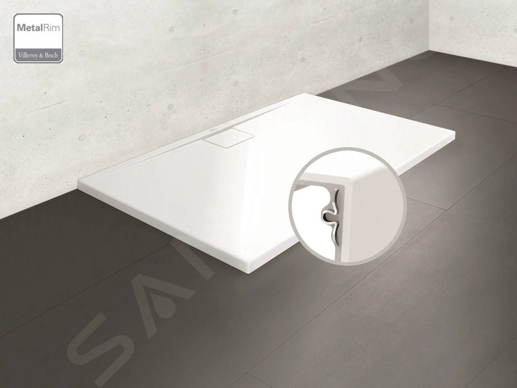 Villeroy & Boch Architectura MetalRim - Douchebak, 800x1000 Mm, Antraciet UDA1080ARA215V-1S 7 Villeroy & Boch Architectura MetalRim - Douchebak, 800x1000 Mm, Antraciet UDA1080ARA215V-1S - Afbeelding 5