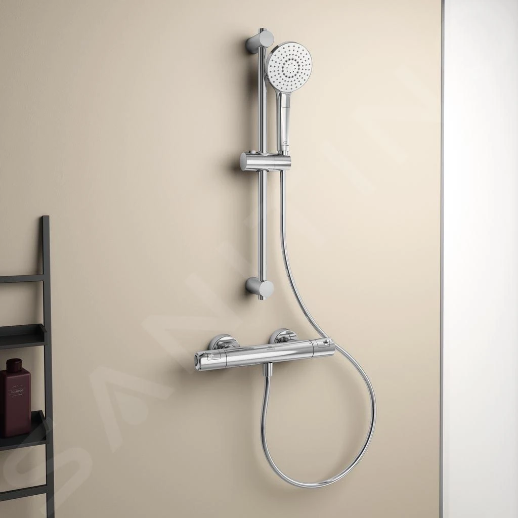 Ideal Standard CeraTherm - T50 Doucheset Met Thermostaat, 3-jets, Chroom A7217AA 5 Ideal Standard CeraTherm - T50 Doucheset Met Thermostaat, 3-jets, Chroom A7217AA - Afbeelding 3