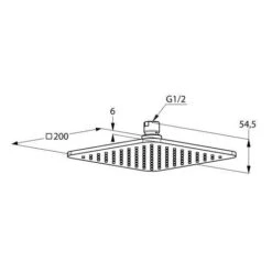 Kludi A-Qa - Hoofddouche 200x200 Mm, Chroom 6452005-00 -Grohe Winkel ff739a5f3984d98fdefa333c